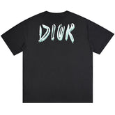 Dior Letter Print T-Shirt Oversize